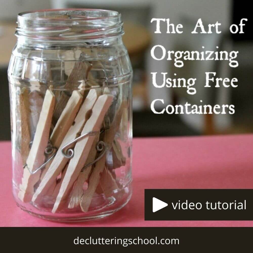 free containers for organizing your home - save money on organizing