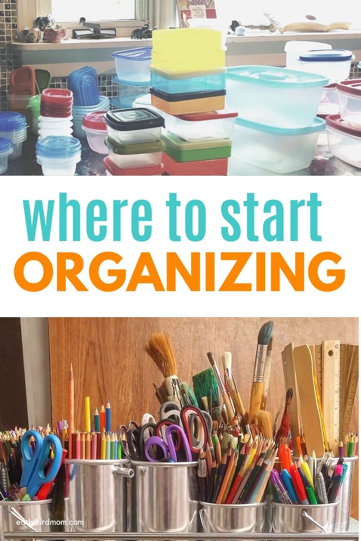 Where do I start organizing? If you want to organize your life or you've got ambitious plans to declutter your entire home, you need a plan. Learn how and where to start organizing with a few helpful ideas and 3 free printables. The last one alone will change your outlook on organization!