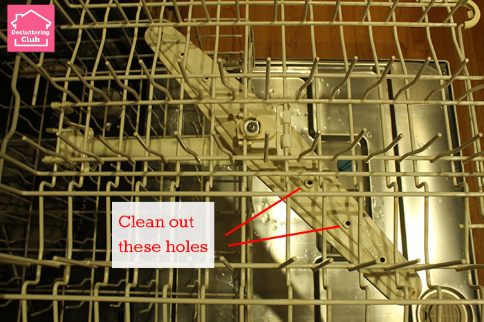 how to clean dishwasher spray arm