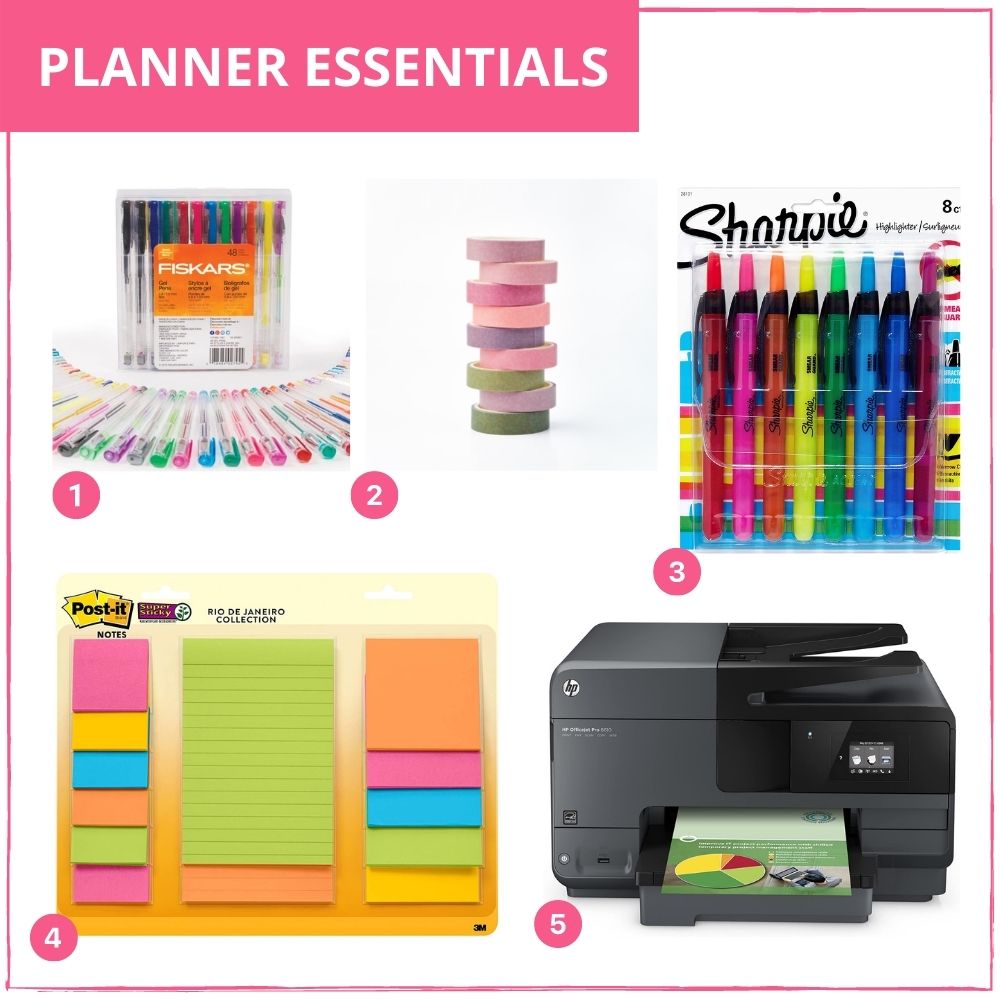 planner essentials for your printables and checklists organization