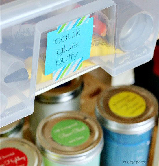  10 simple ways to show you how to make labels. I *love* labeling all kinds of things at home: jars, paper, baskets, and containers. This post has links to plenty of different ideas to inspire you.