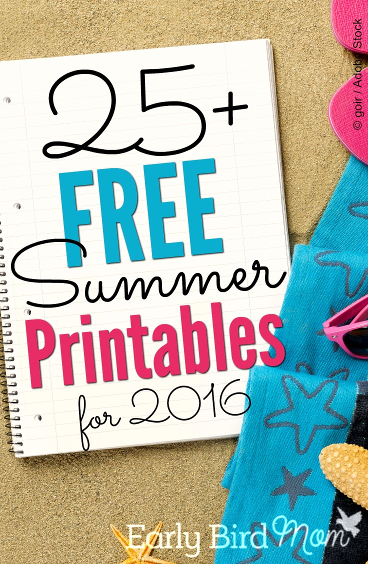 Free Summer Printables And Checklists For Families