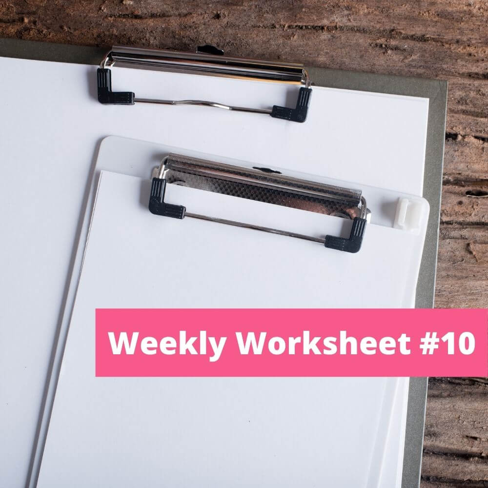 weekly worksheet 10