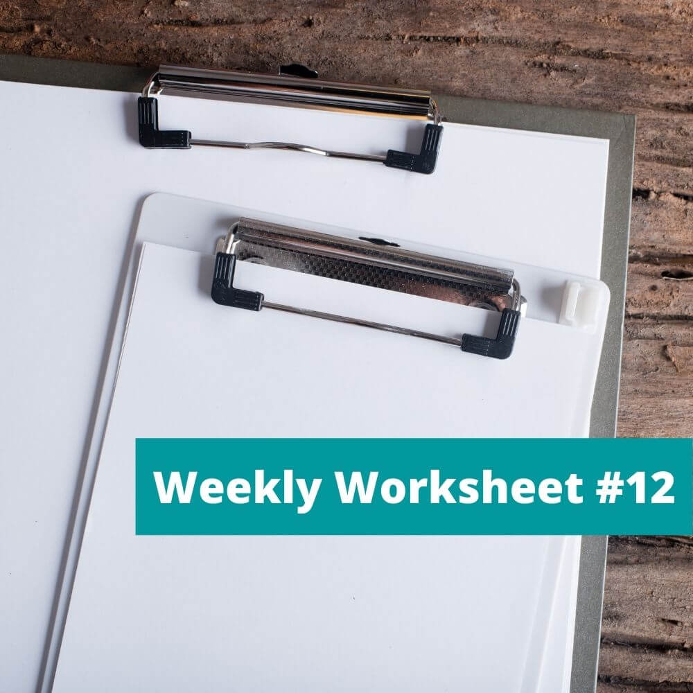weekly worksheet 12