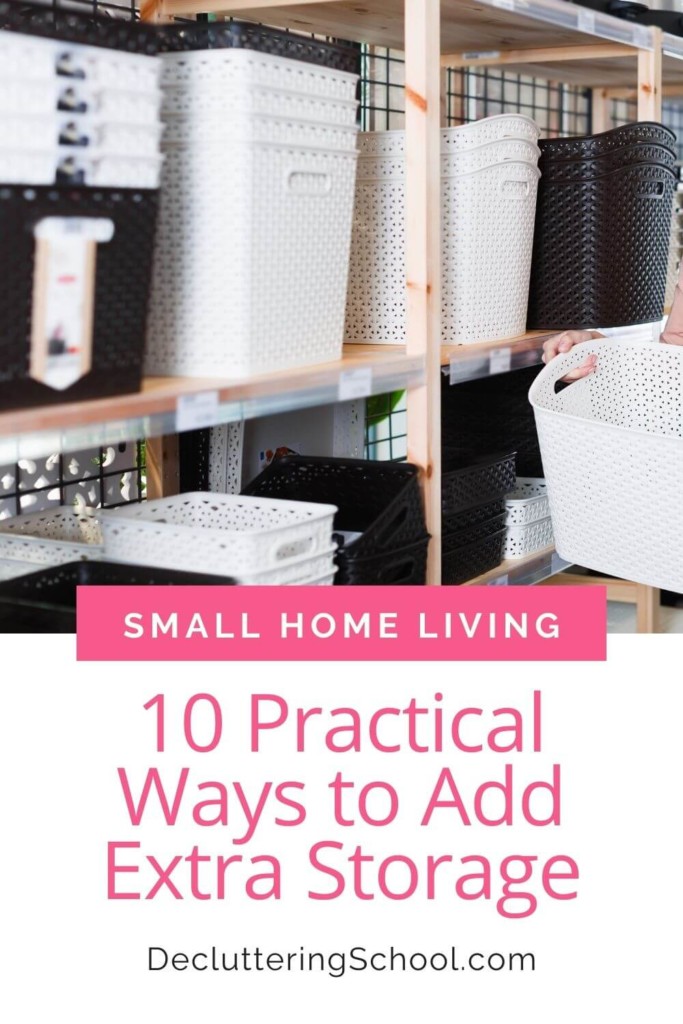 Trouble keeping small home organized? Check out these 10 practical ways to create more storage space for ideas!