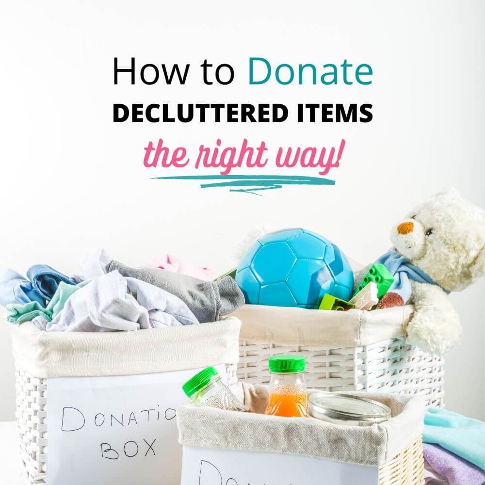 donate decluttered items right way cover