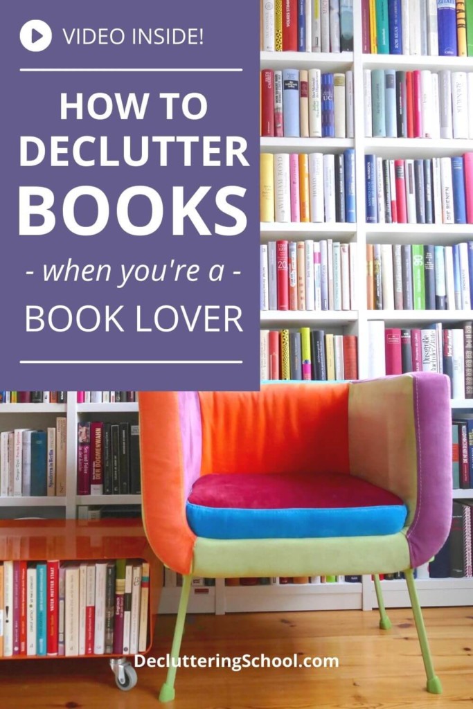how to easily declutter books when you really love books