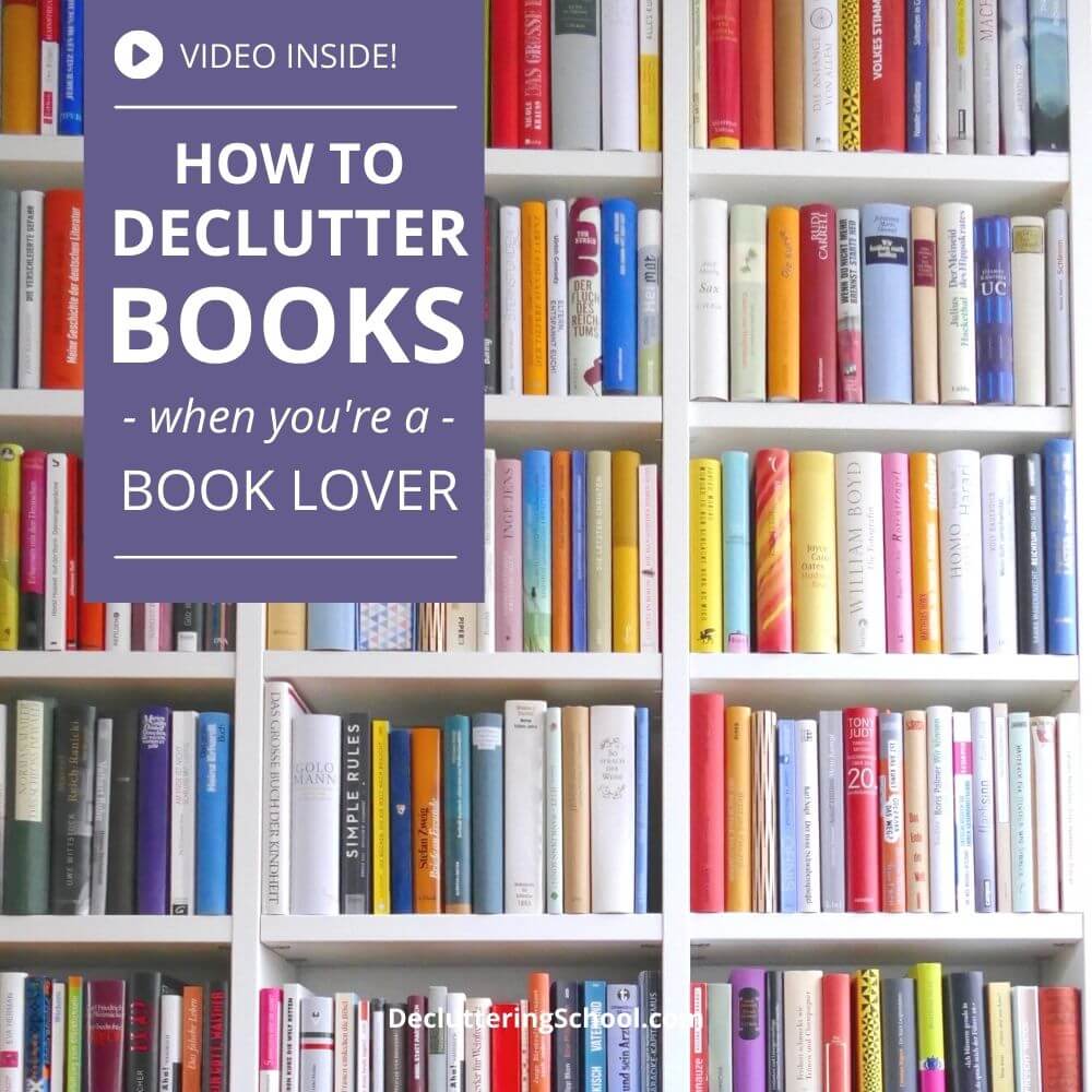 Decluttering books easily with some helpful tips from a former librarian.