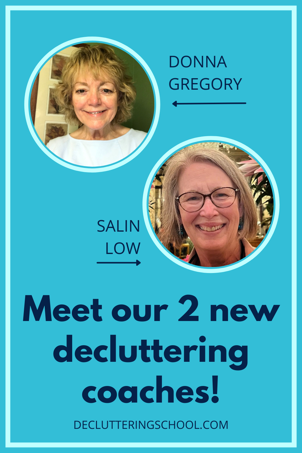 Meet our new decluttering coaches here at Decluttering School.