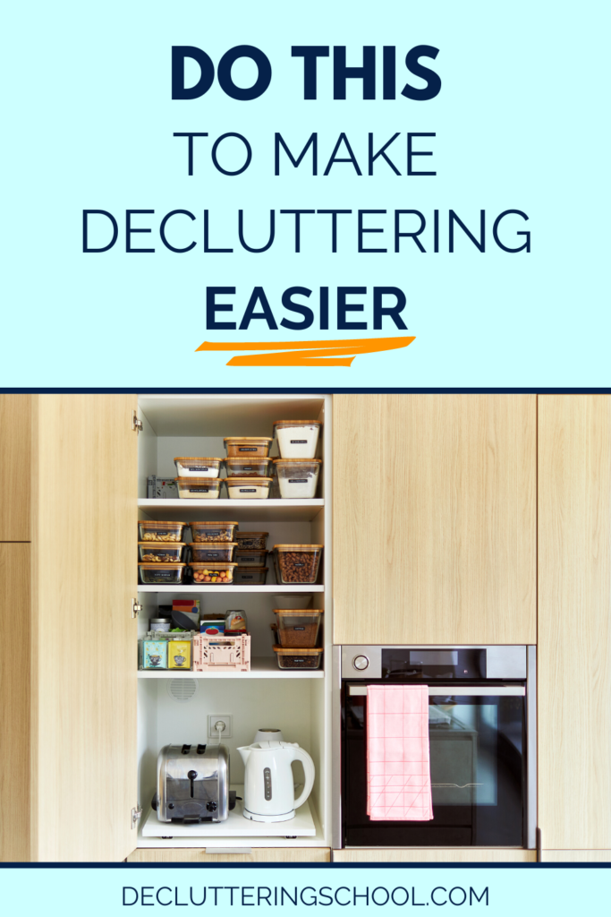 Rethinking your space so you can make decluttering easier.