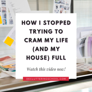 Read about the time-clutter connection and learn how to stop cramming your life full of activities and things.